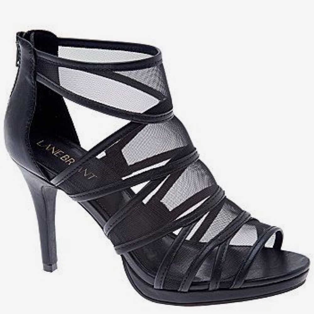 Lane Bryant (sheer strappy) sandal size 10w.